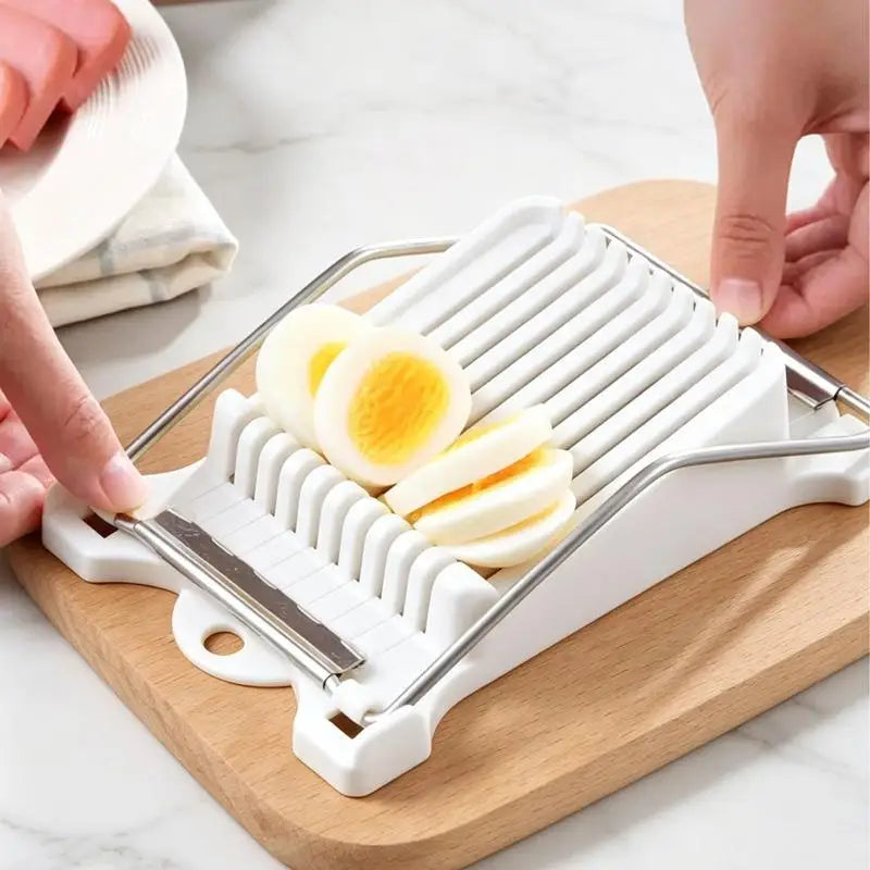 10-Wire Meat, Egg & Cheese Slicer – Stainless Steel Cutter Kitchen Food Slicer SPOT