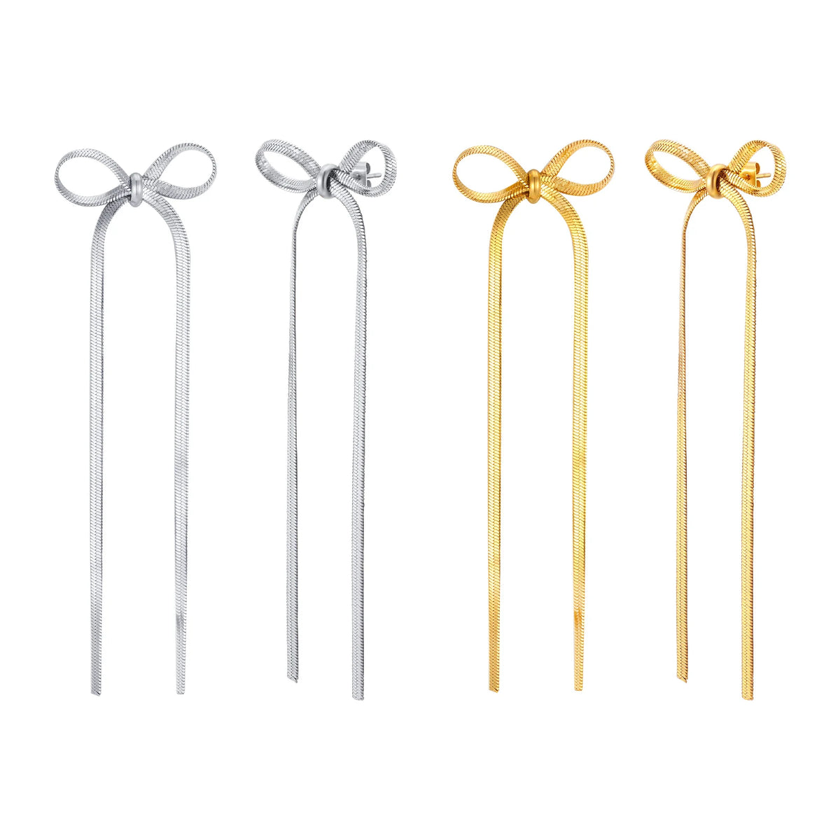 Bow Drop Dangle Earrings – Bowknot Tassel Statement Jewelry Drop Dangle Earrings SPOT