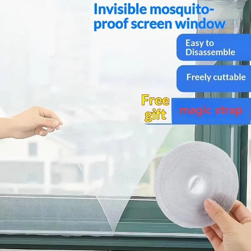 Cuttable Mosquito Window Screen Mesh – Tool-Free Install Window Insect Screen SPOT