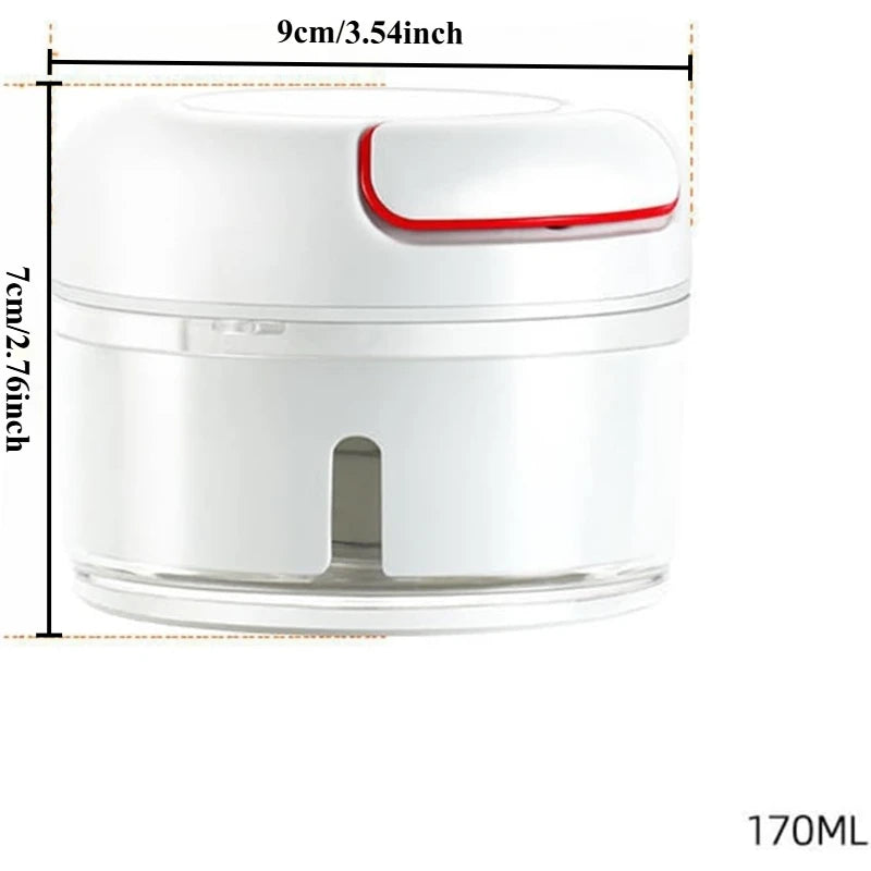 Mini Manual Pull Garlic Chopper – Hand-Pull Mincer & Cutter Manual Food Chopper SPOT