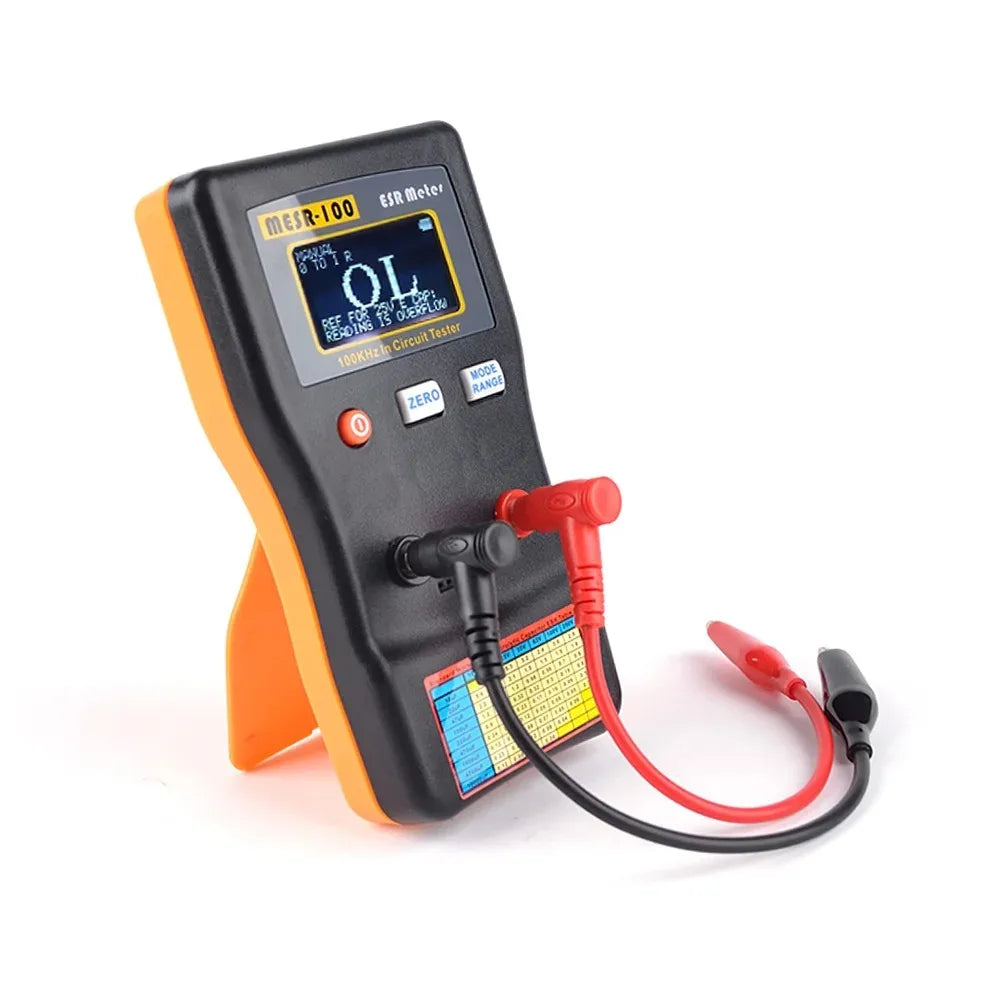 MESR-100 ESR Capacitor Tester – Auto-Ranging Low Ohm Meter ESR Capacitor Tester SPOT