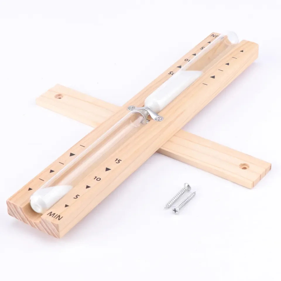Wooden Hourglass Sauna Timer 15/30 Min – Wall Mountable Hourglass Sand Timer SPOT