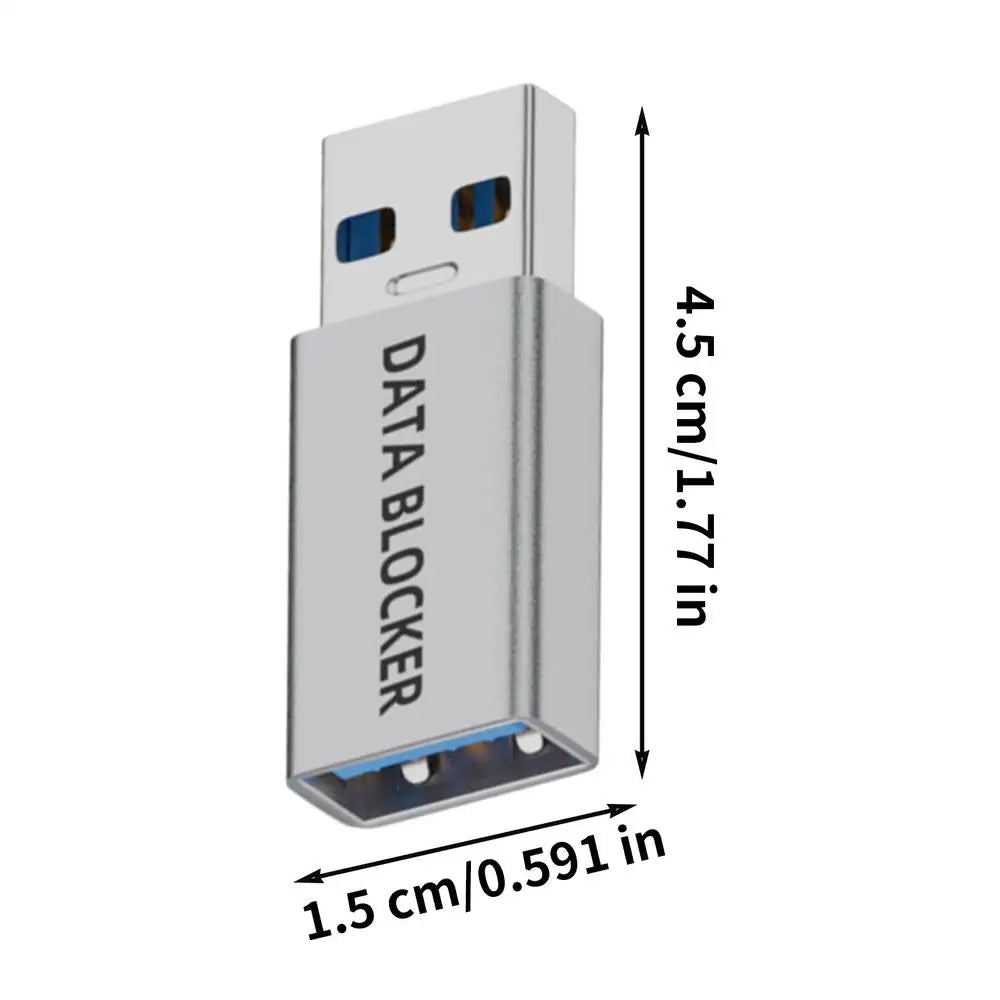 USB Data Blocker – Type-C & USB-A Juice Jacking Protector USB Security Adapter SPOT USBA