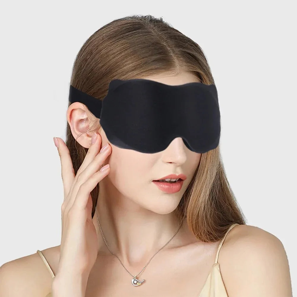 3D Contoured Sleep Mask – Blackout Eye Mask for Travel & Rest Sleep Eye Mask SPOT