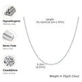 Stainless Steel CZ Tennis Necklace – 2mm Cubic Zirconia Choker Tennis Choker Necklace SPOT NC-2895S