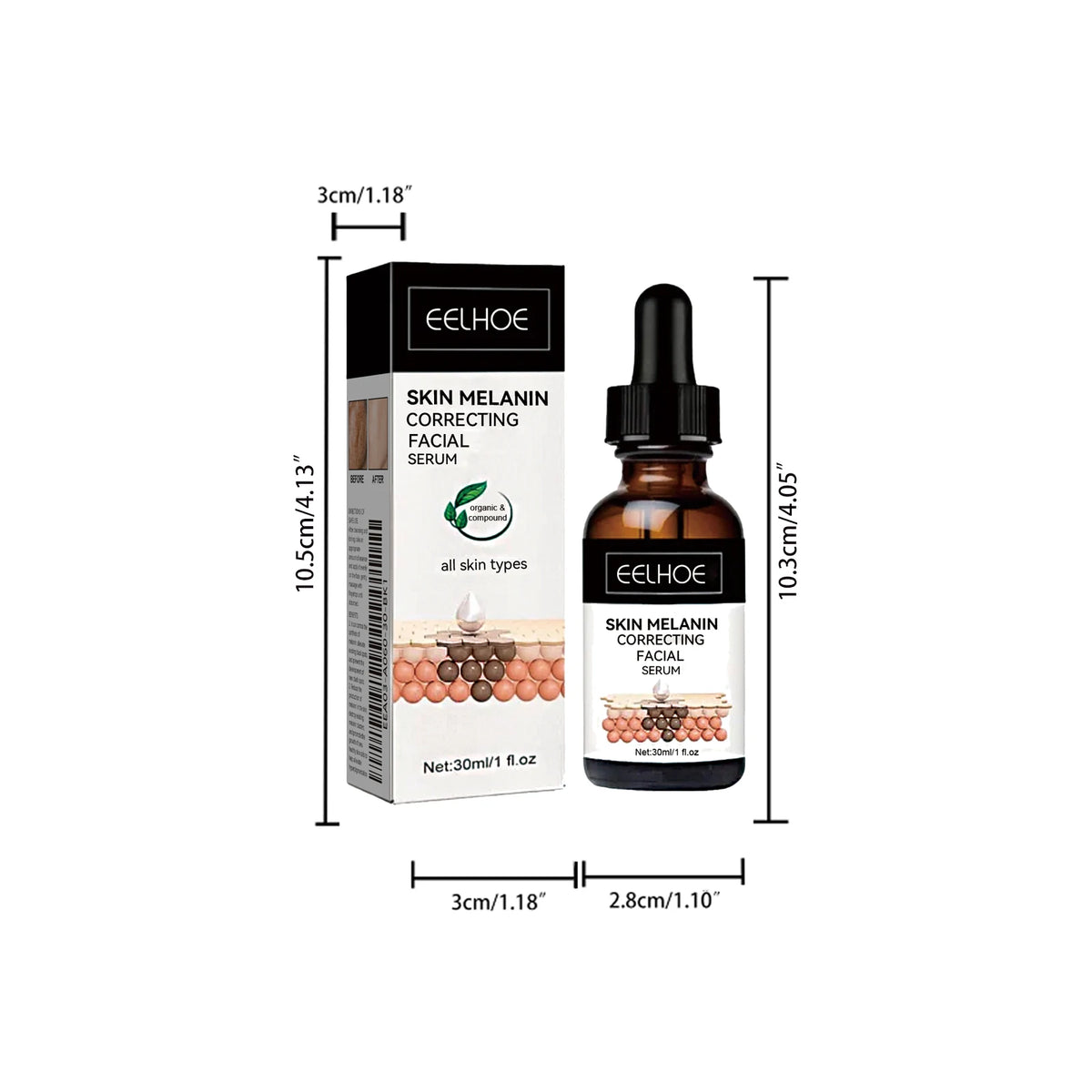 Eelhoe Niacinamide Brightening Serum – Dark Spot Corrector 30ml Brightening Face Serum SPOT