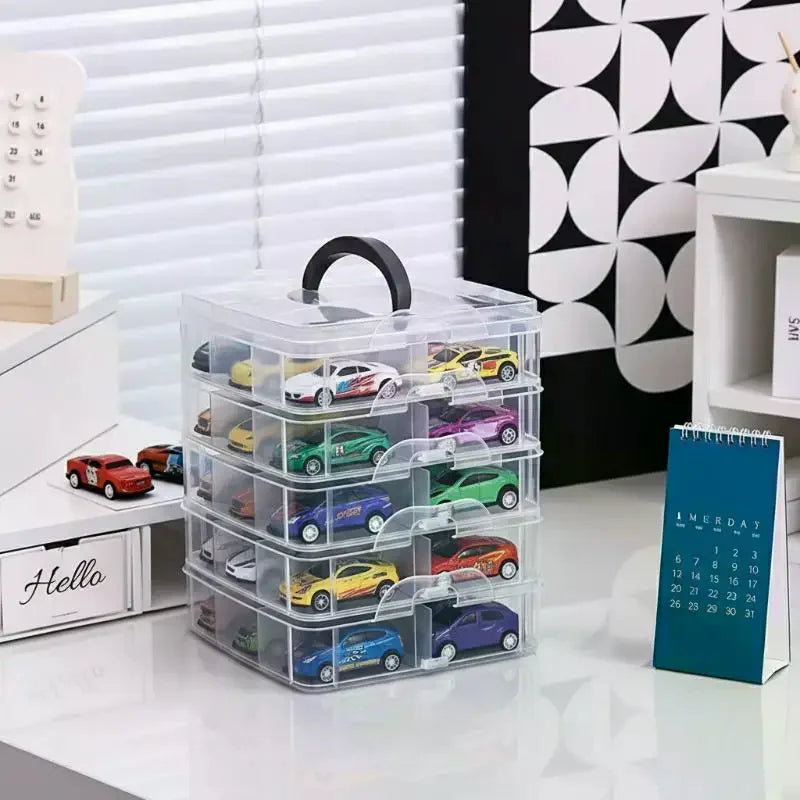 Transparent Portable Storage Box – Dustproof Jewelry Organizer Portable Storage Box SPOT