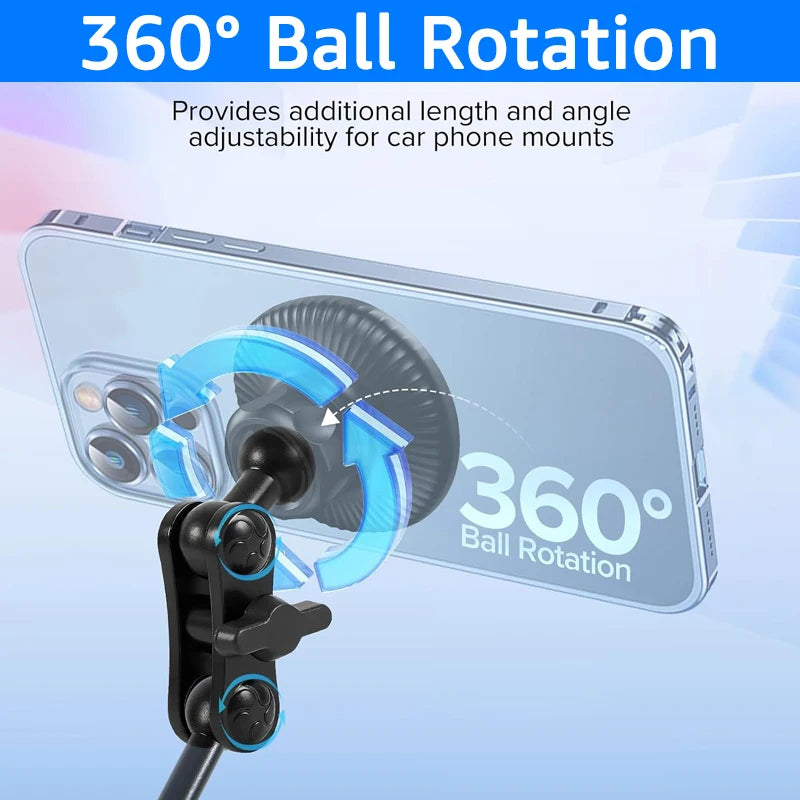 17mm Ball Mount Extension Adapter – Aluminum Car Phone Holder Rod Car Mount Adapter SPOT