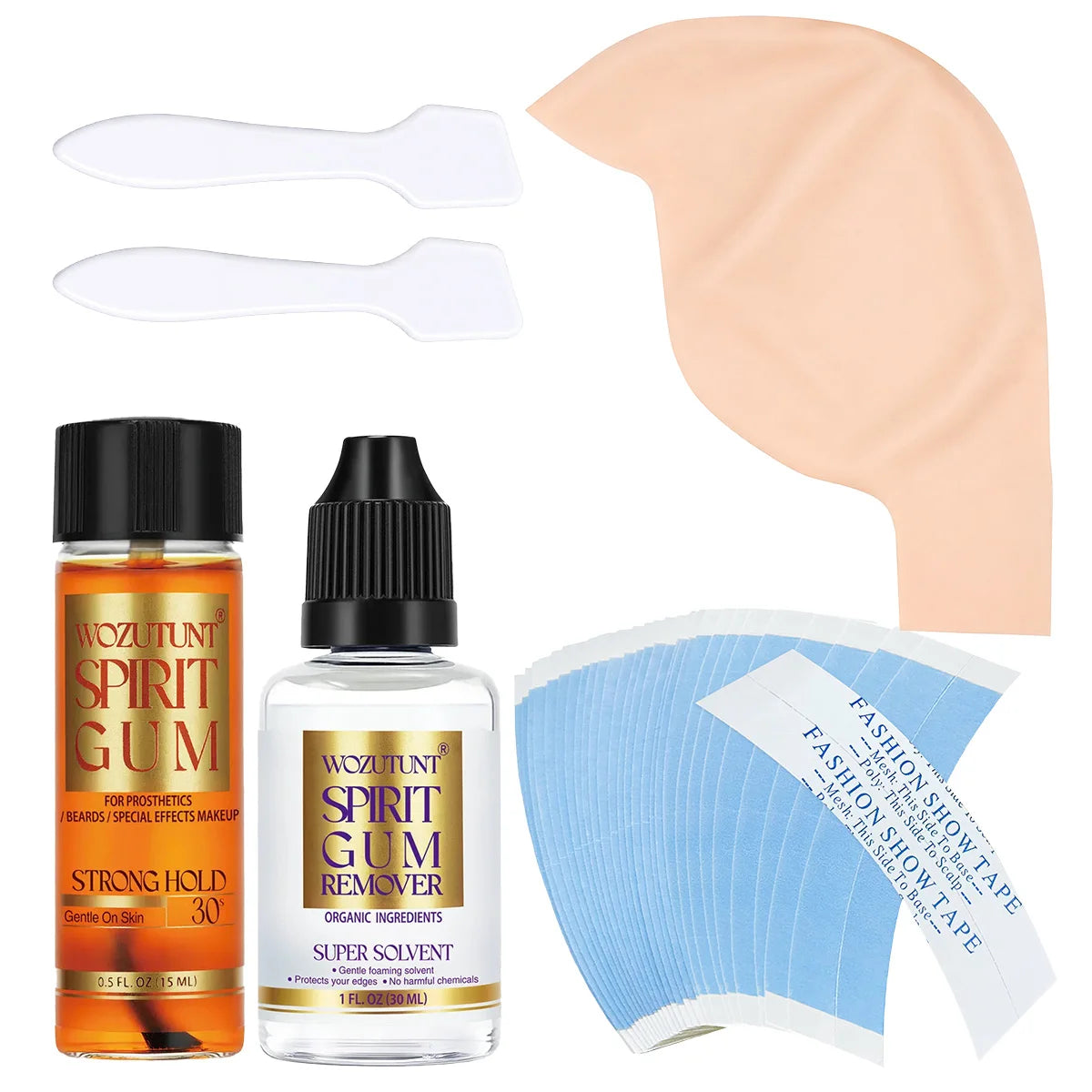 Spirit Gum Fake Beard Adhesive for Halloween Costume Makeup Costume Makeup Adhesive SPOT 41pcs-15ml-30ml-tool