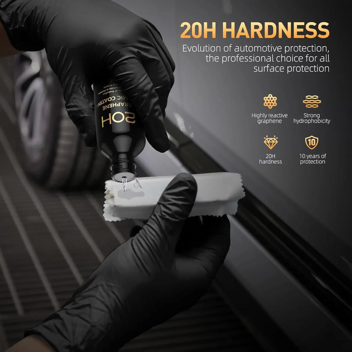 GLASKLARE 20H Graphene Ceramic Car Coating – 10+ Year Protection Ceramic Car Coating SPOT