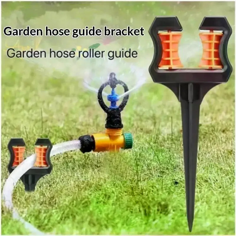Heavy-Duty Garden Hose Guide Spike with Roller Wheel Hose Guide Spike SPOT