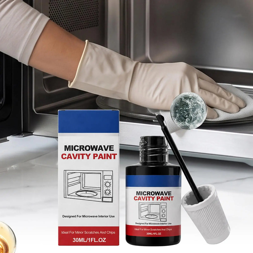 30ml Black Microwave Cavity Repair Paint – Scratch Touch-Up Kit Appliance Repair Paint SPOT