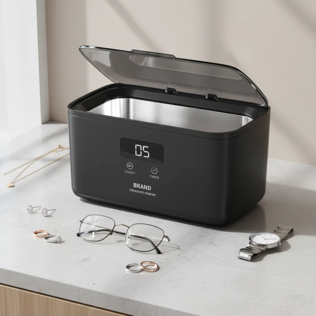 Portable Ultrasonic Cleaner 650ml – Jewelry, Glasses & Watches Ultrasonic Cleaner SPOT No plug