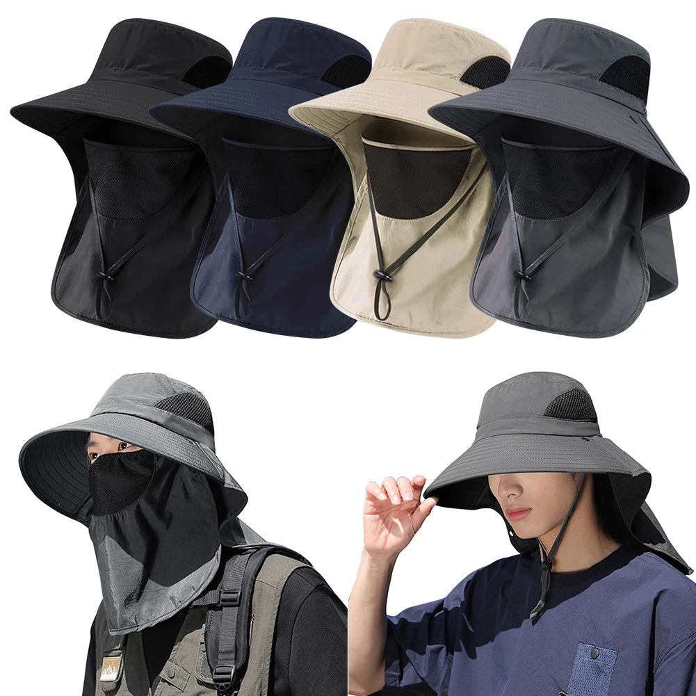 UV Neck Flap Sun Hat – Fishing Bucket Cap for Outdoor Use Outdoor Sun Hat SPOT