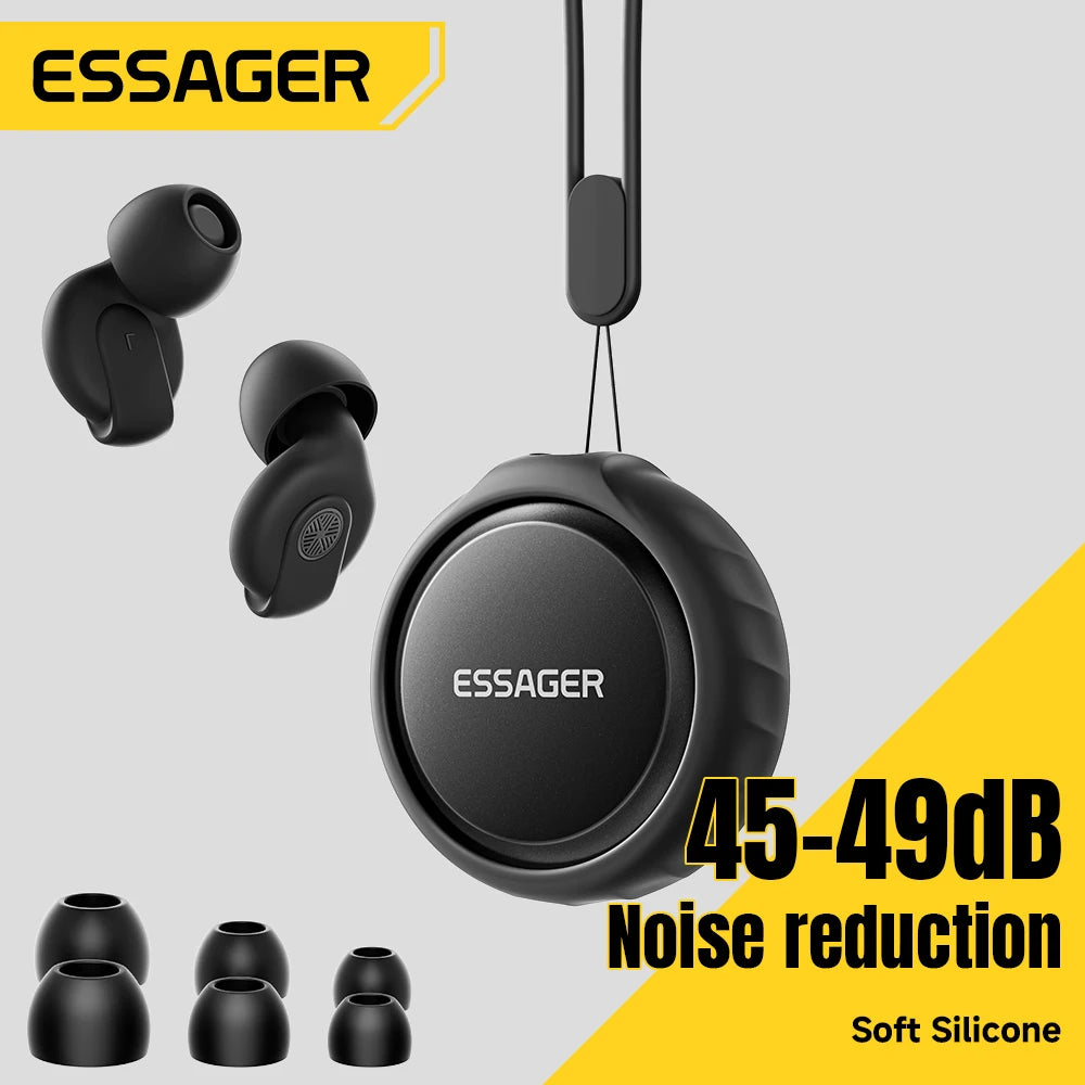 Essager Silicone Sleep Earplugs 45–49dB Noise Blocking Silicone Earplugs SPOT