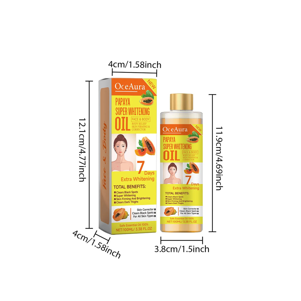 Papaya Brightening Body Oil – Moisturizing & Nourishing Skin Brightening Body Oil SPOT