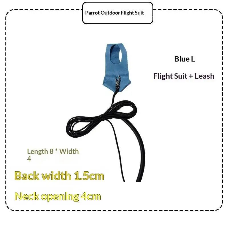 Cowboy Style Adjustable Parrot Harness & Leash Set Bird Harness Leash SPOT A3