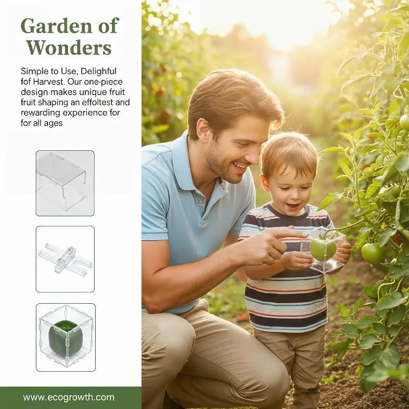 Fruit Shaping Mold – BPA-Free Cube & Triangle Garden Tool Fruit Shaping Mold SPOT