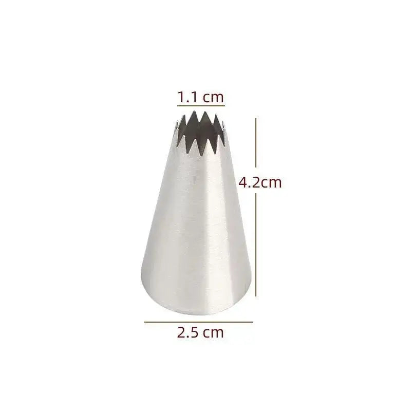 Stainless Steel Icing Piping Tips – Reusable Cake Nozzles