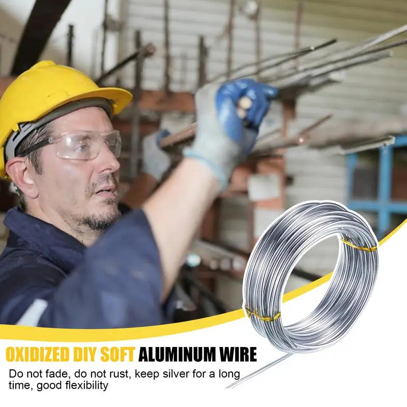 Silver Aluminum Craft Wire – Bendable DIY Wire 1/1.5/2mm Aluminum Craft Wire SPOT