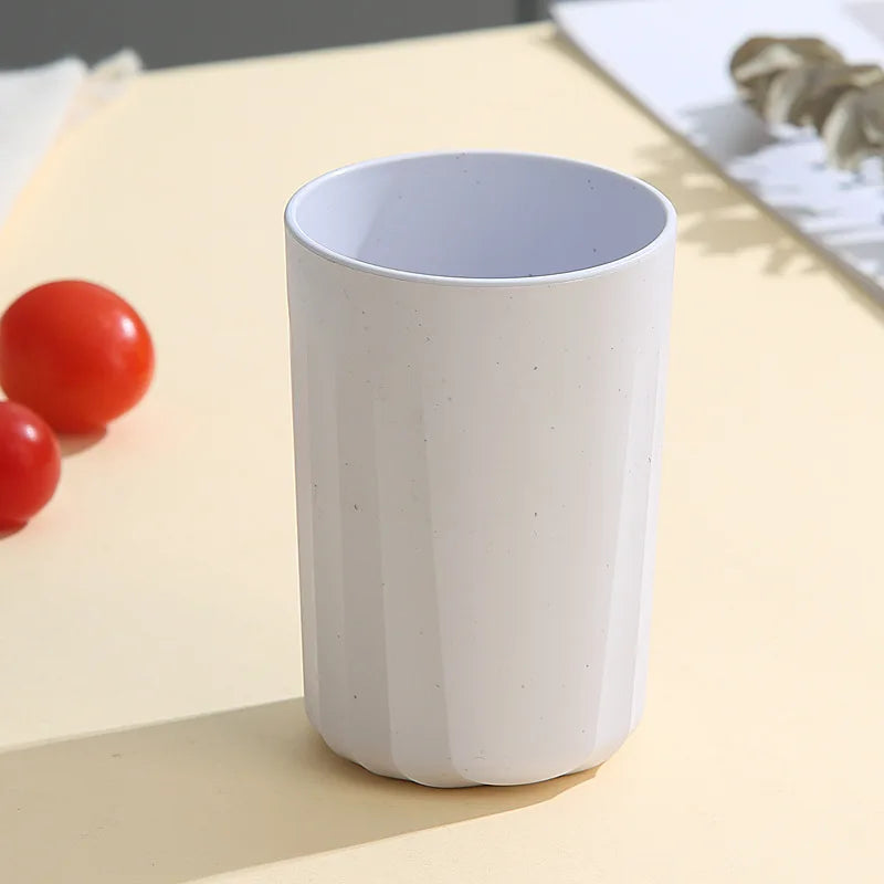 Striped Wheat Straw Cups – Nordic Macaron Bathroom Mugs Wheat Straw Cups SPOT Default Title