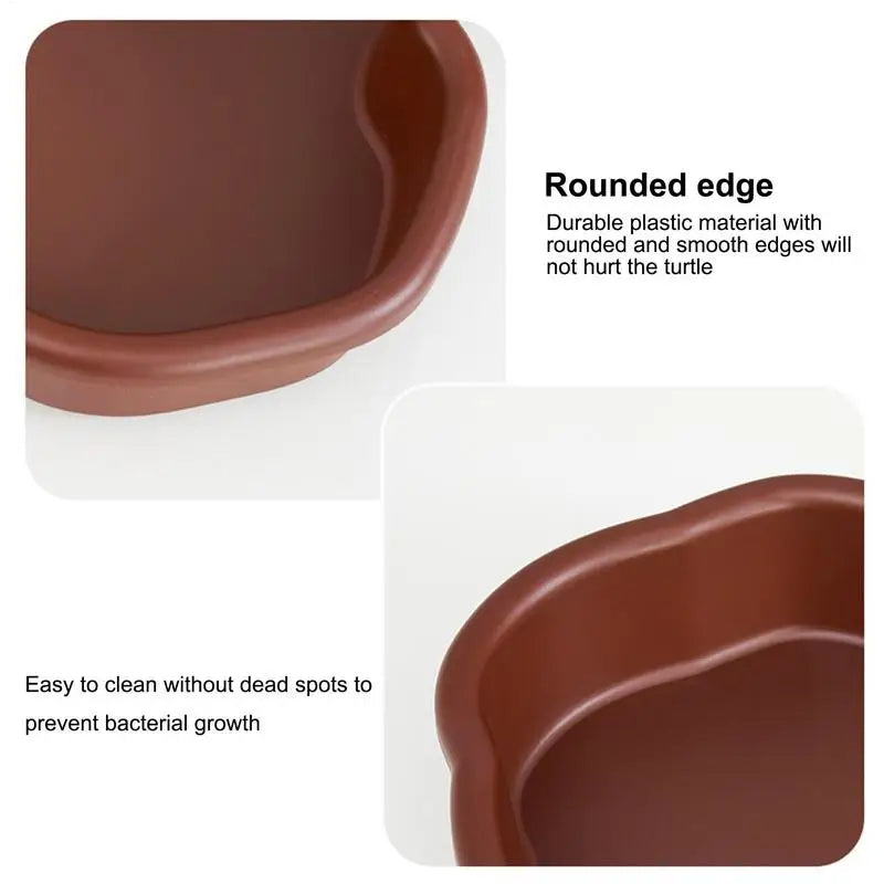 Reptile Feeding Dish & Bathing Pool with Ramp & Basking Terrace Reptile Bathing Dish SPOT