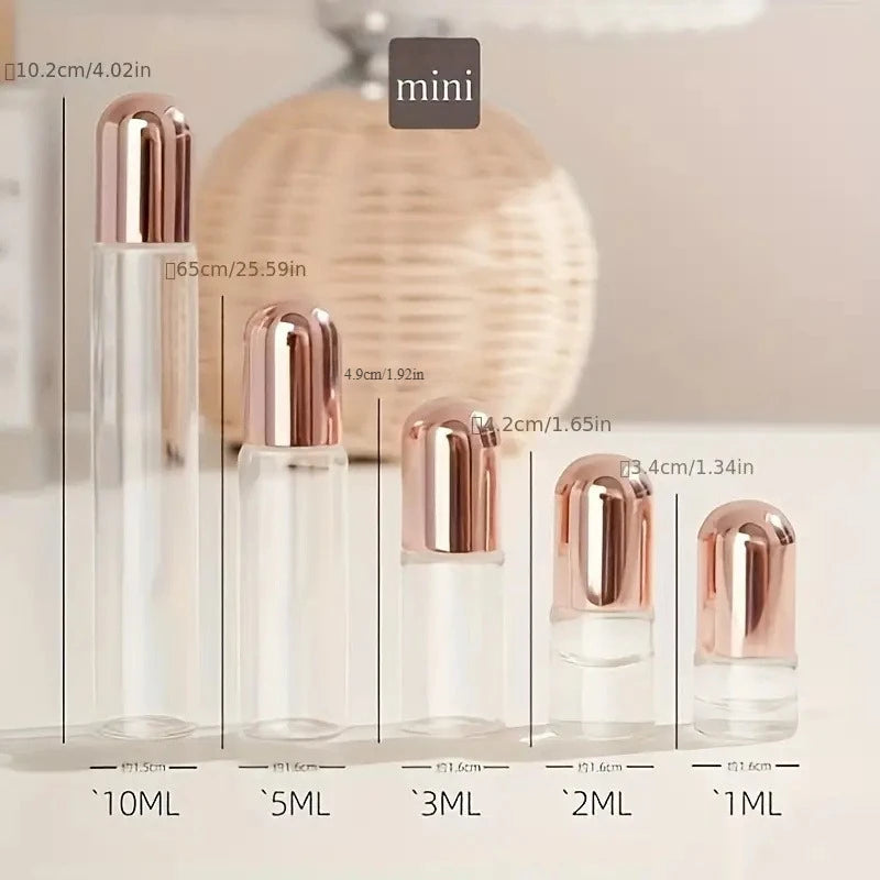 3-Pack Mini Roller Ball Perfume Bottles – Refillable Travel Set Roller Ball Bottles SPOT
