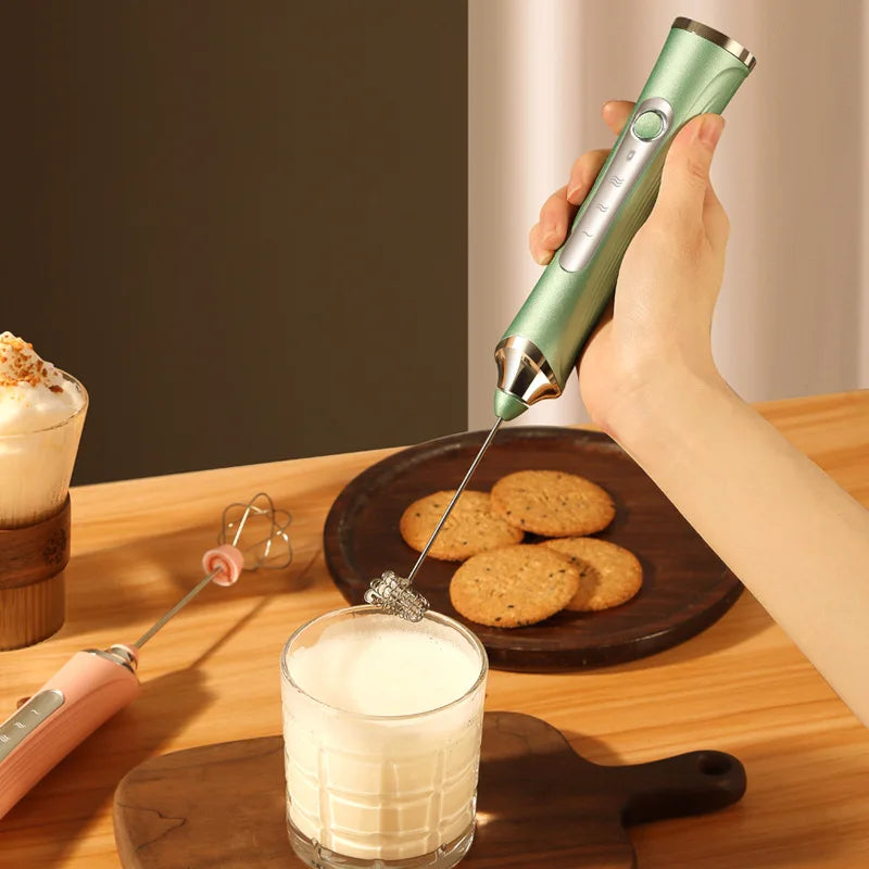USB Rechargeable Handheld Milk Frother – Electric Foam Maker Milk Frother SPOT