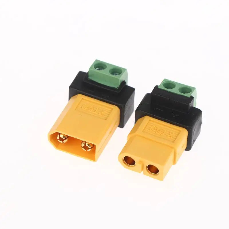 XT60 to 2-Pin Terminal Adapter – Solderless Charging Connector Power Connector Adapter SPOT