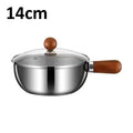 Korean Ramen Pot with Lid – Stainless Steel Noodle Cooker Ramen Noodle Pot SPOT 14cm with lid