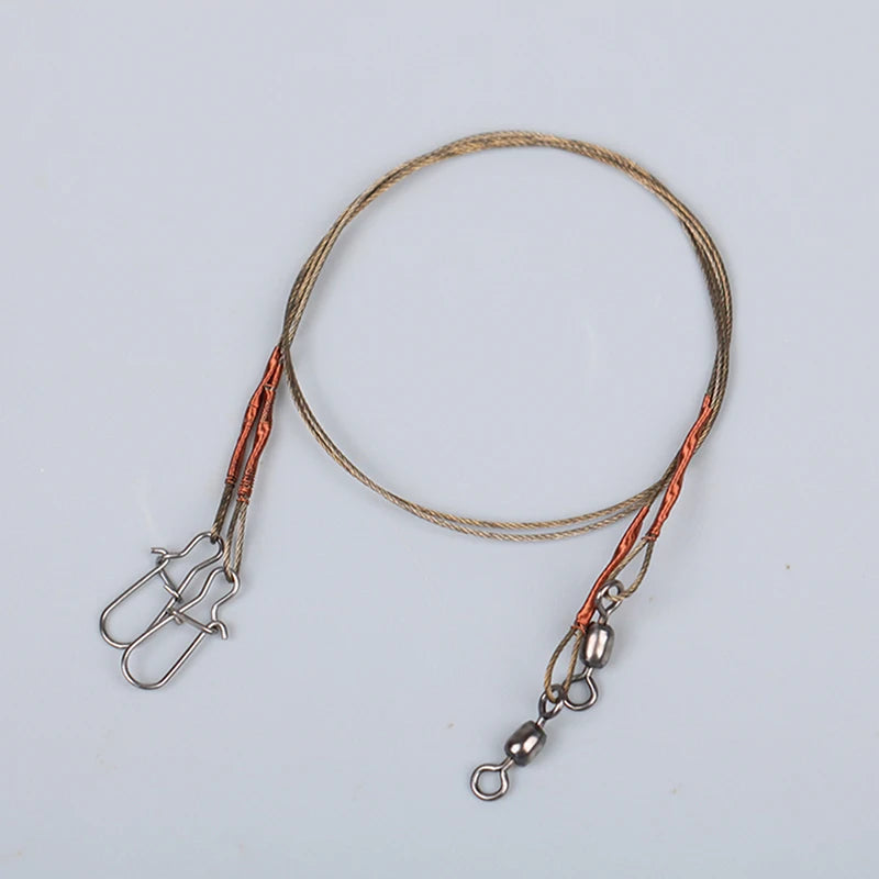 Steel & Titanium Fishing Wire Leader – Anti-Bite, Anti-Tangle Fishing Wire Leader SPOT