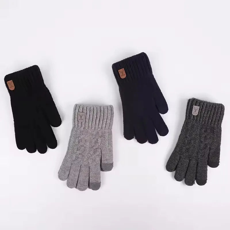 Winter Touch Screen Cycling Gloves – Fleece Windproof Knit Winter Cycling Gloves SPOT