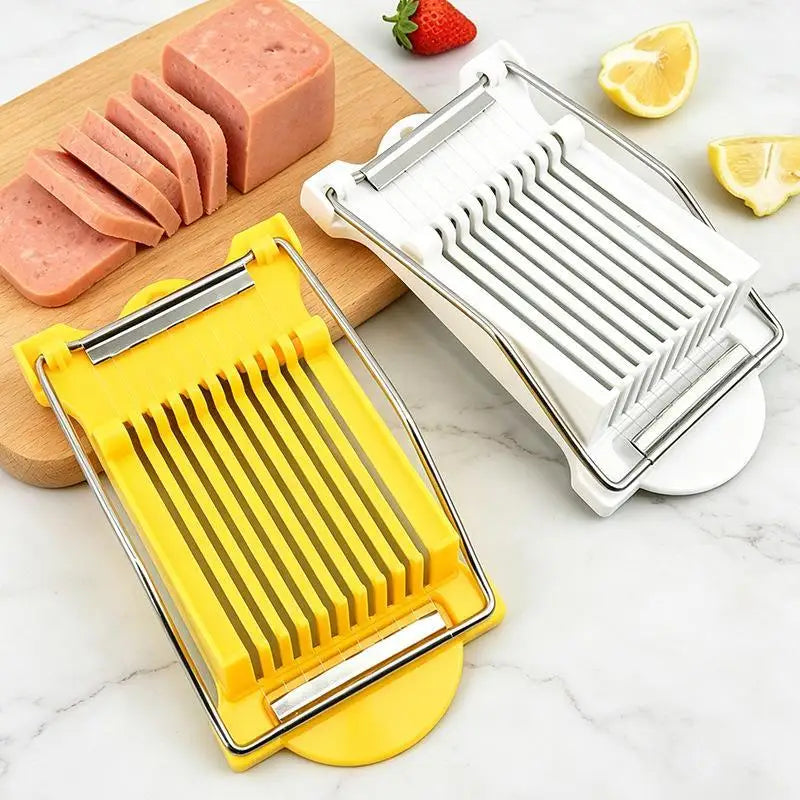 10-Wire Meat, Egg & Cheese Slicer – Stainless Steel Cutter Kitchen Food Slicer SPOT