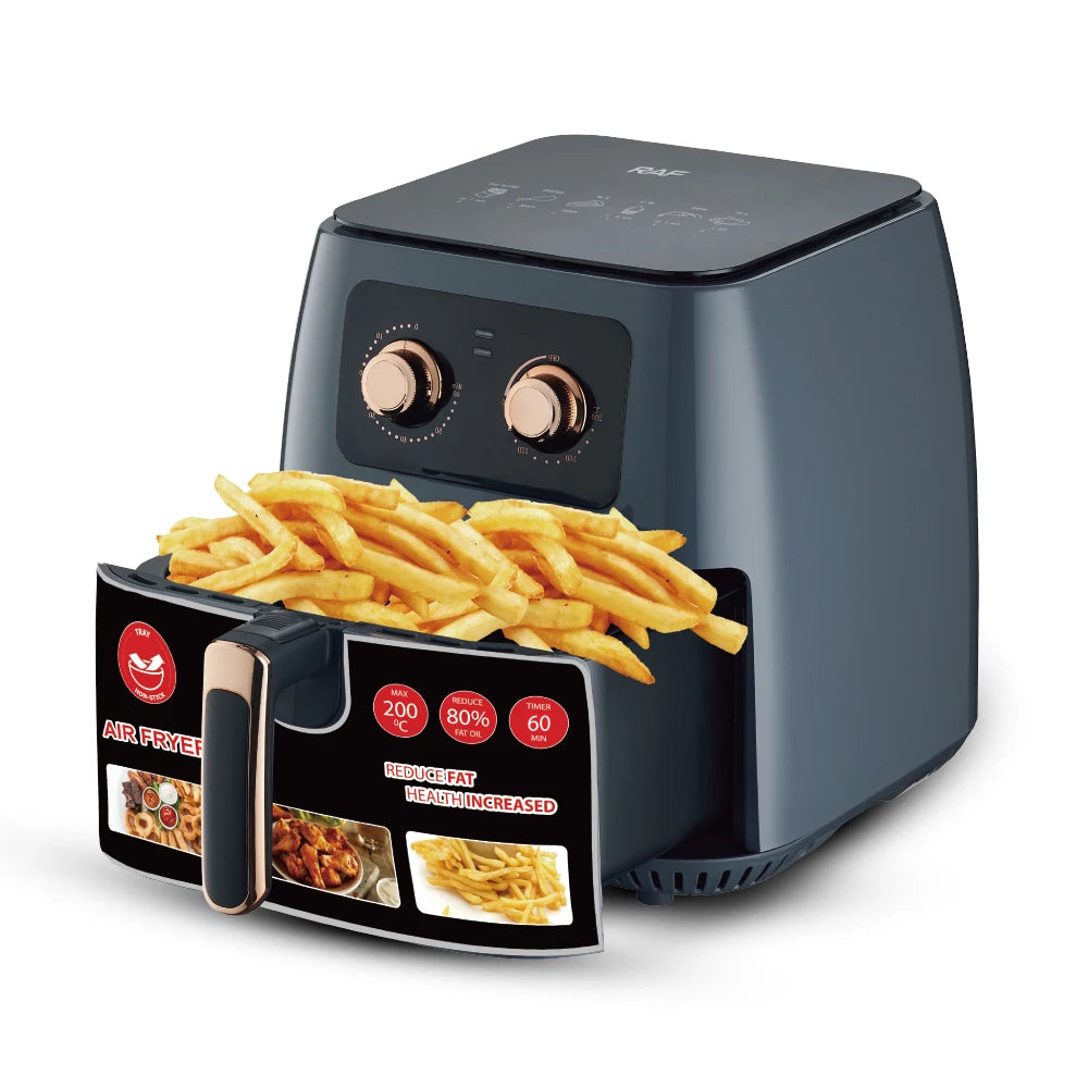 DUTRIEUX 8L Electric Air Fryer – Oil-Free 1700W with Timer Electric Air Fryer SPOT Black EU