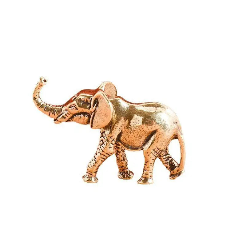 Zinc Alloy Elephant Figurine – Vintage Lucky Trunk Up Decor Decorative Figurine SPOT 1pc