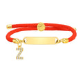 Custom Initial Name Bracelet – Kids Adjustable Red Rope Gift Personalized Bracelet SPOT Z