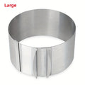 Adjustable Stainless Steel Cake Ring Mold – Easy Release Cake Ring Mold SPOT Lager 16-30cm Round