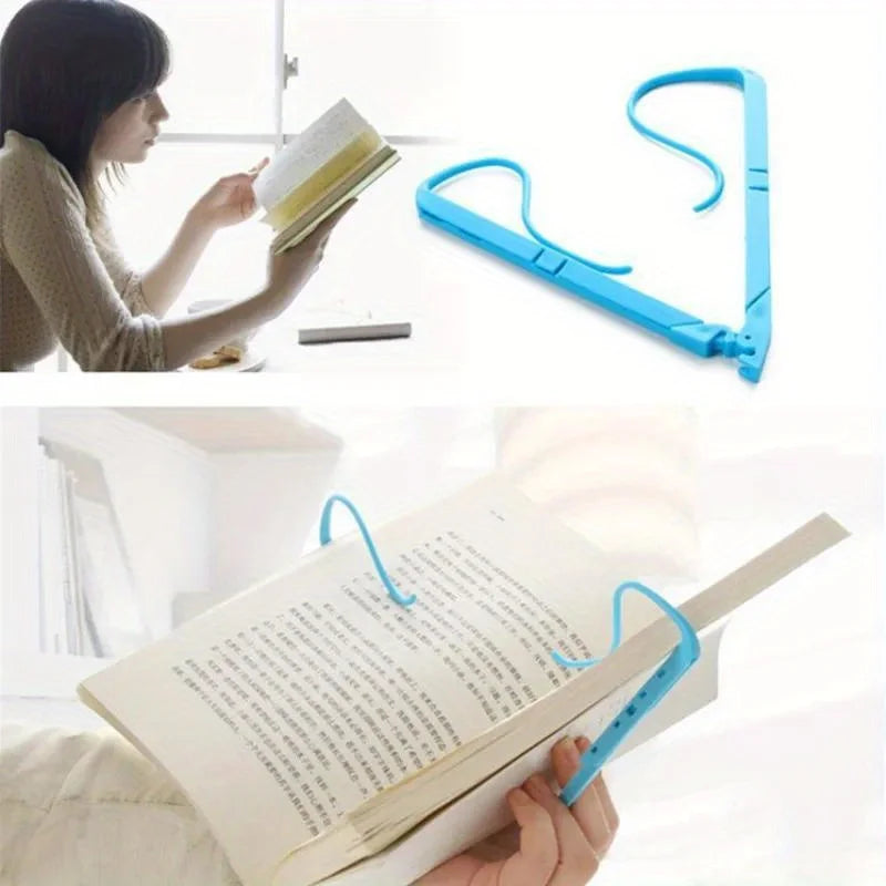 Foldable Book Stand with Page Clips – Portable Reading Holder Foldable Book Stand SPOT