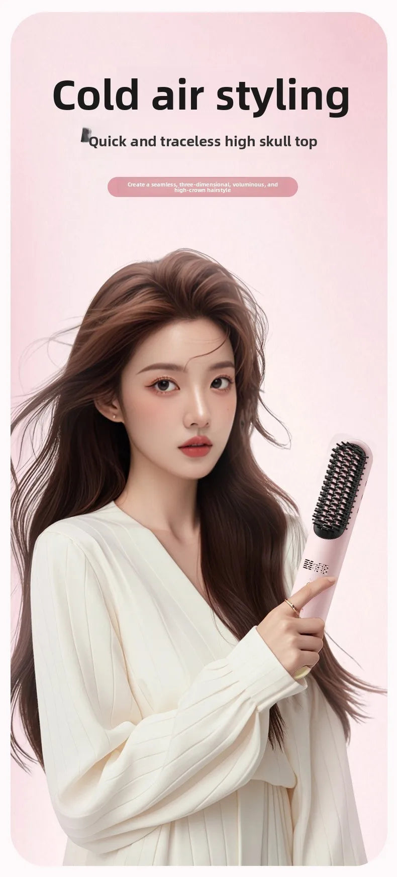 Wireless Ceramic Hair Straightener Brush – 3200mAh Battery Hair Straightener Brush SPOT