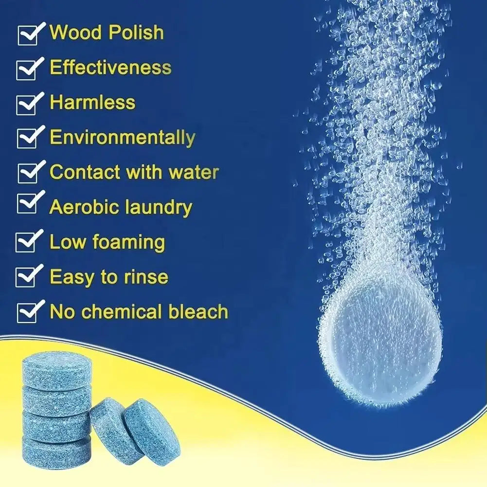Car Windshield Cleaner Effervescent Tablets – 10/30/50 Pack Windshield Cleaner Tablets SPOT