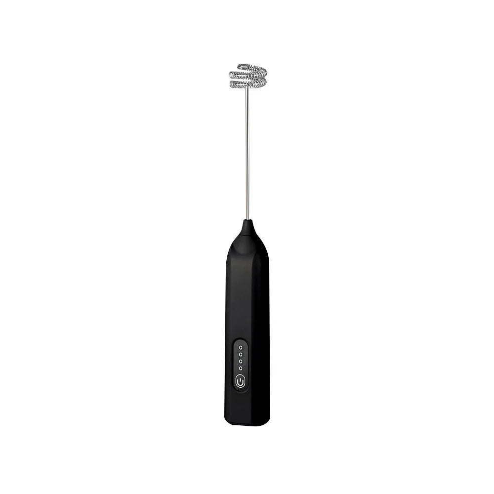 Rechargeable Handheld Milk Frother – 3-Speed Electric Whisk Milk Frother SPOT Black
