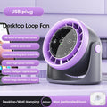 Touch Screen Mini Desk Fan – 100-Speed USB Fan w/ Display Portable Desk Fan SPOT No Rechargeable USB Type-C