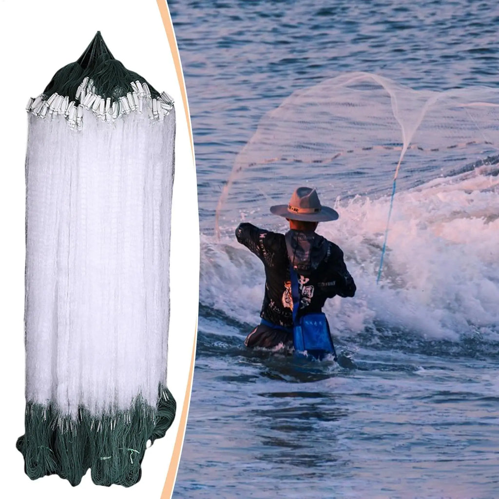 Nylon Single-Layer Floating Fishing Net | Hand Cast Trap Fishing Cast Net SPOT