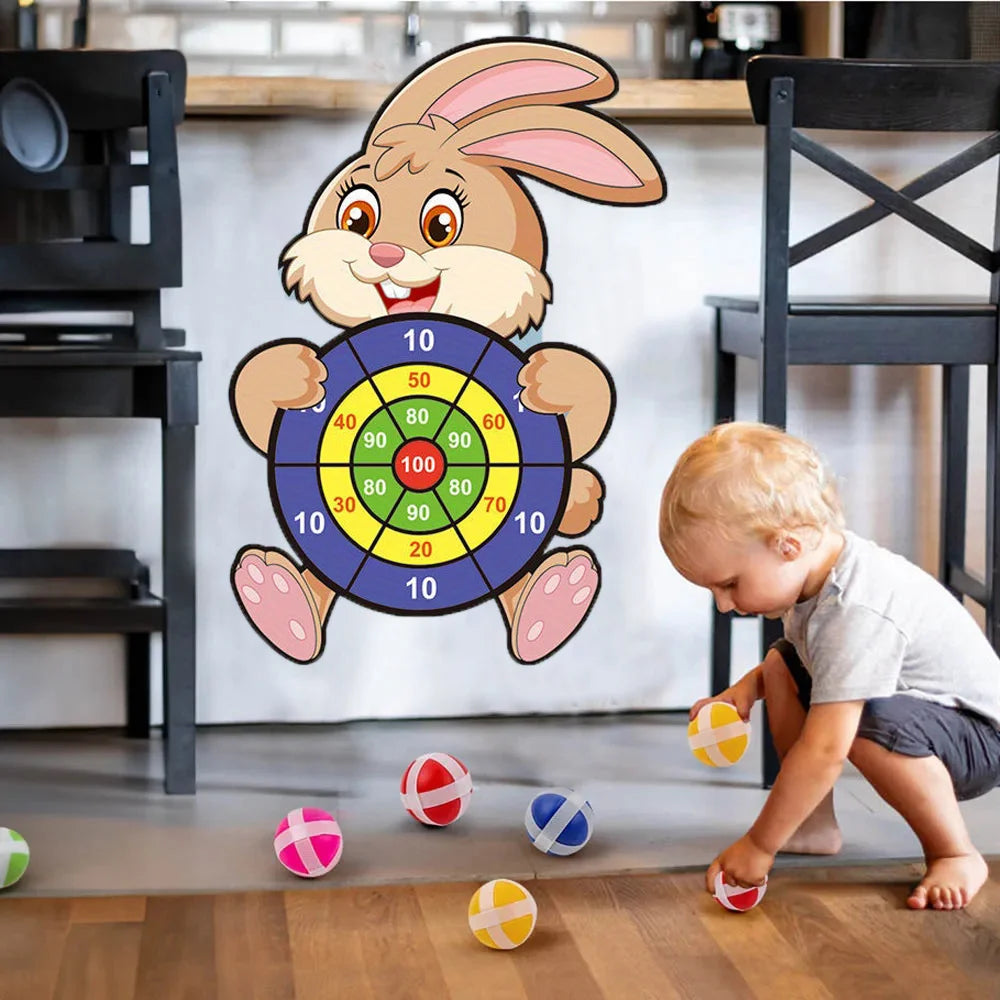Kids Sticky Ball Dart Board – Montessori Target Game Toy Kids Target Game SPOT
