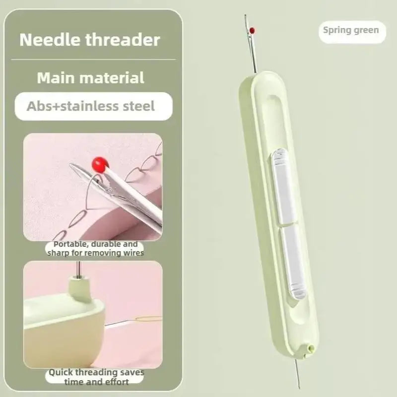 2-in-1 Needle Threader & Seam Ripper – Retractable Sewing Tool Sewing Tool SPOT A3