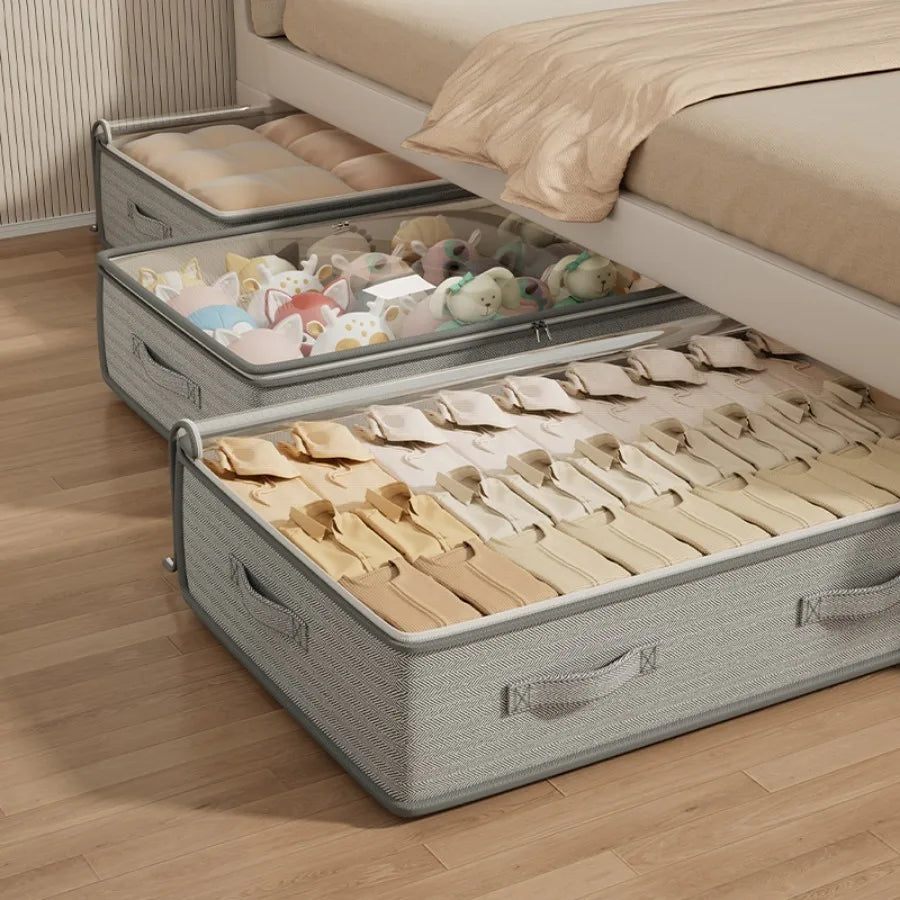 Foldable Under Bed Storage Bags – Non-Woven Organizer Bins Under Bed Storage SPOT