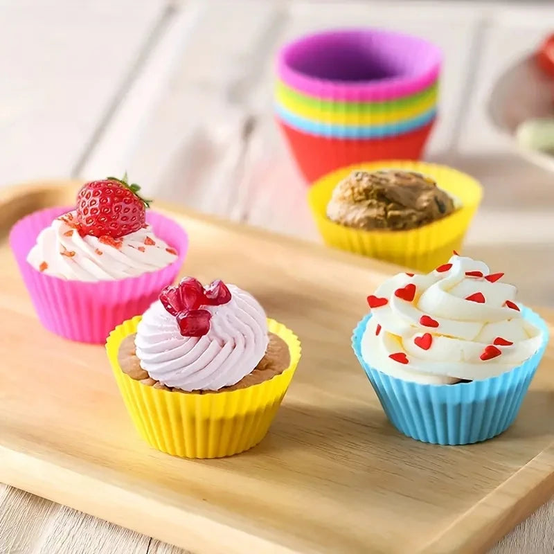 Food Grade Silicone Cupcake & Muffin Molds – BPA-Free, Non-Stick Silicone Baking Molds SPOT