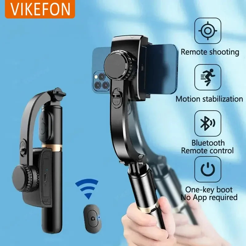 VIKEFON Q08 Gimbal Stabilizer – Bluetooth Selfie Stick & Tripod Gimbal Stabilizer SPOT