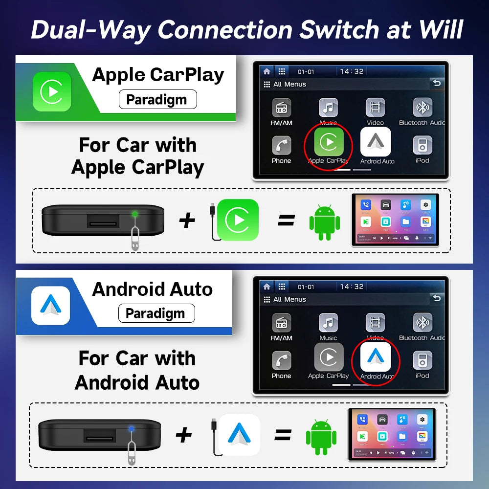 CarlinKit Tbox Lite Wireless CarPlay & Android Auto Box 2G+32G Car Multimedia Box SPOT