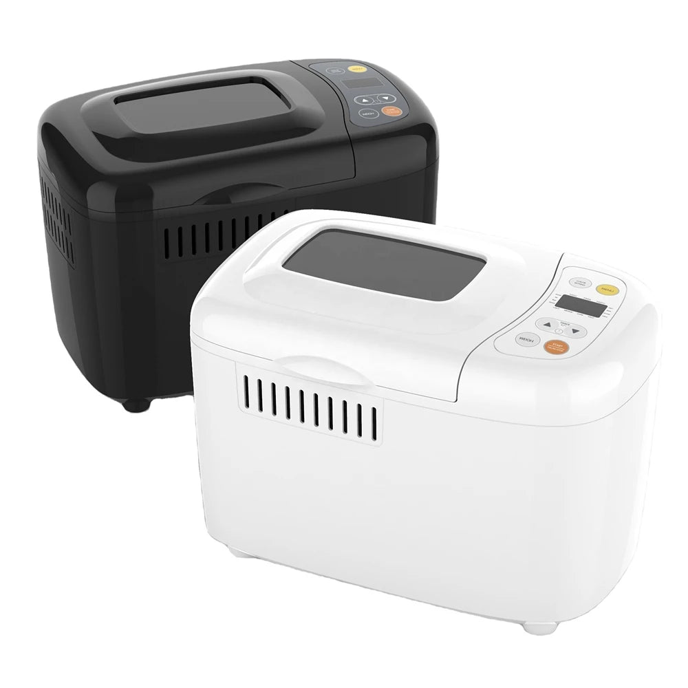 Stainless Steel Bread Maker – 19 Programs, LED Display, 1.5lb Automatic Bread Maker SPOT